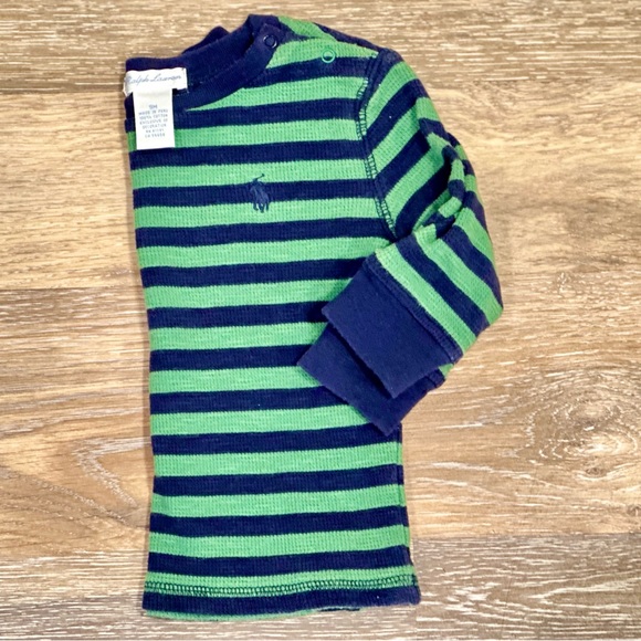 EXCELLENT CONDITION Ralph Lauren Baby Boy Stripe Sweater - Size 9 Months - Picture 2 of 6